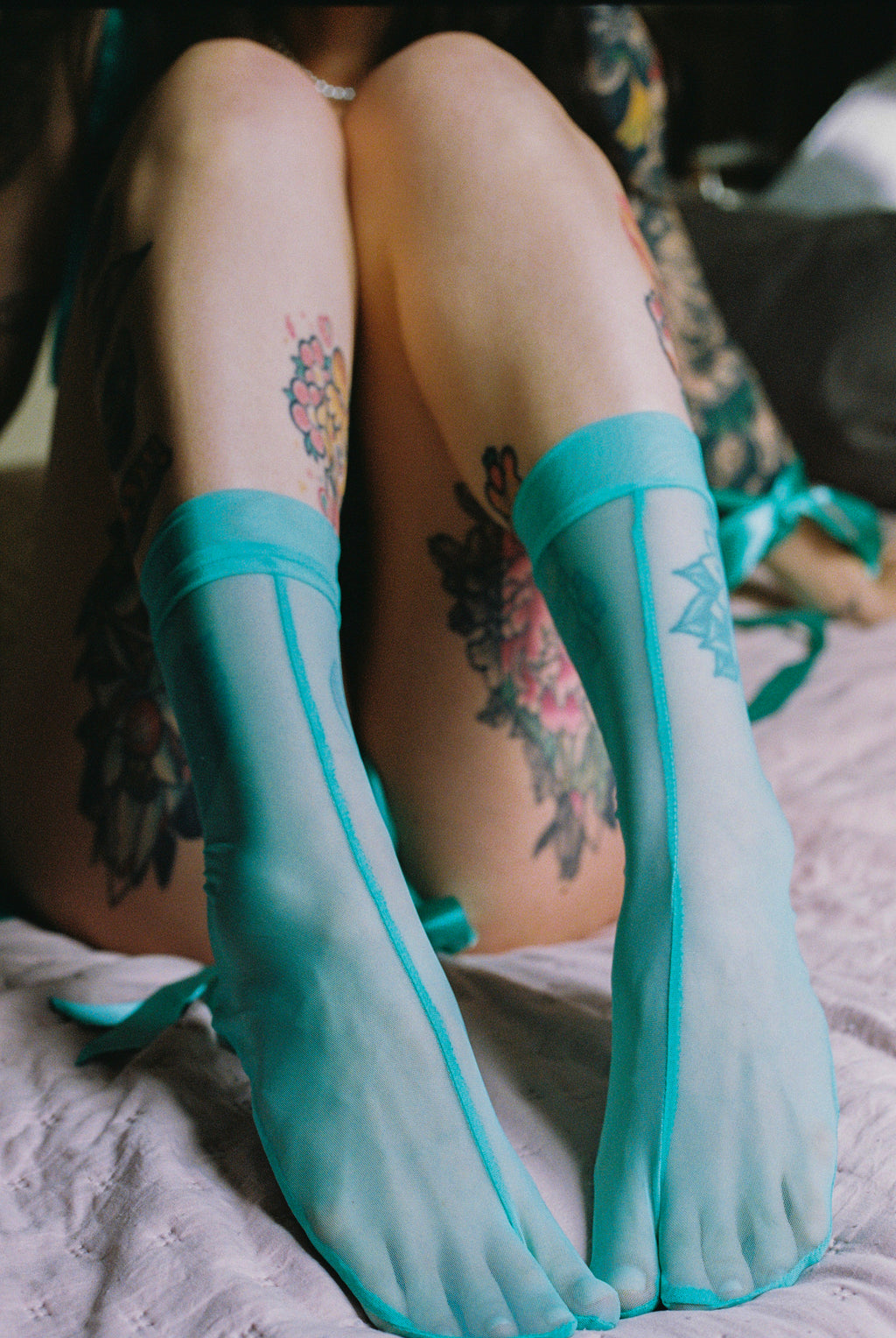 Mesh Tabi socks - Wine