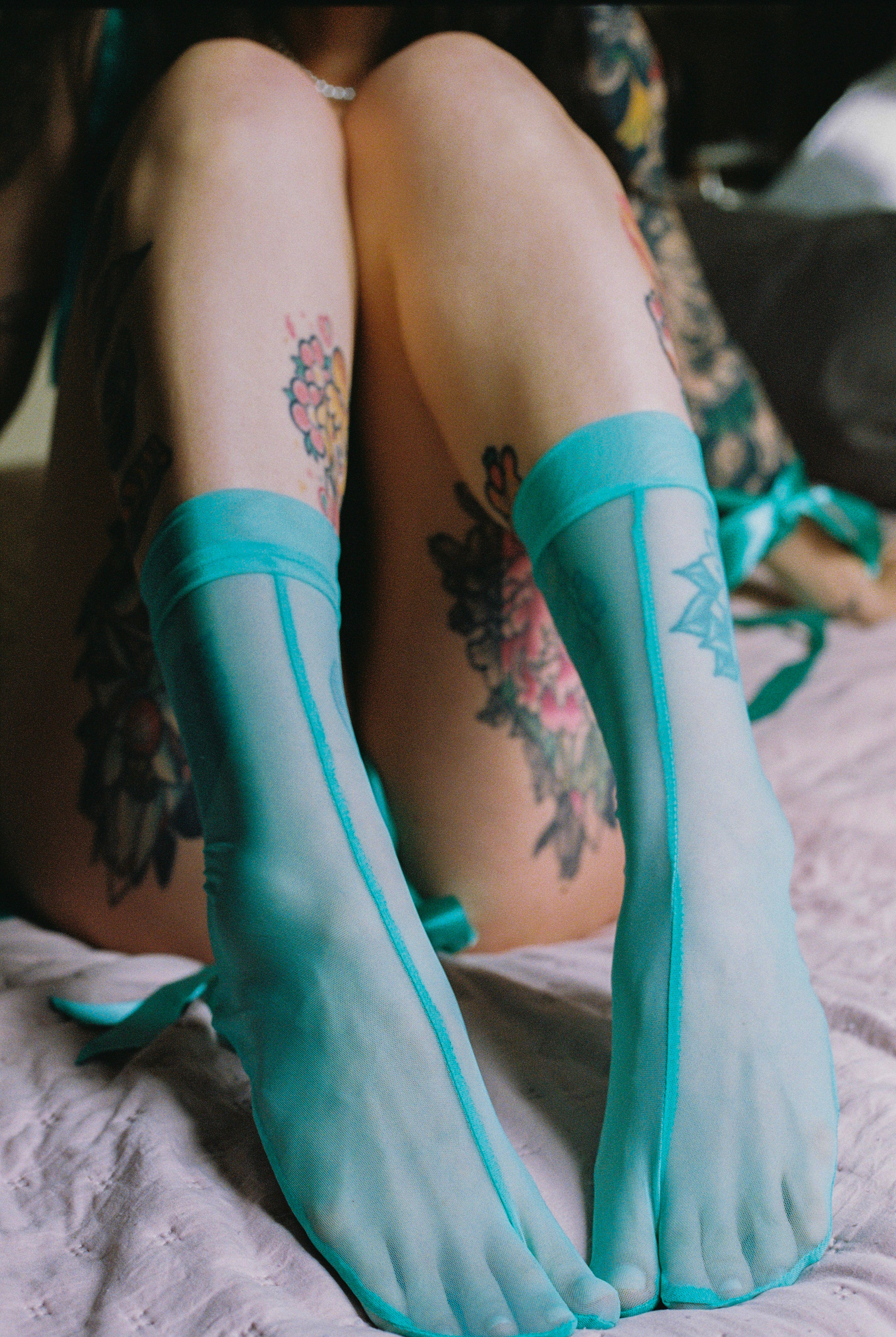 Mesh Tabi socks - Wine