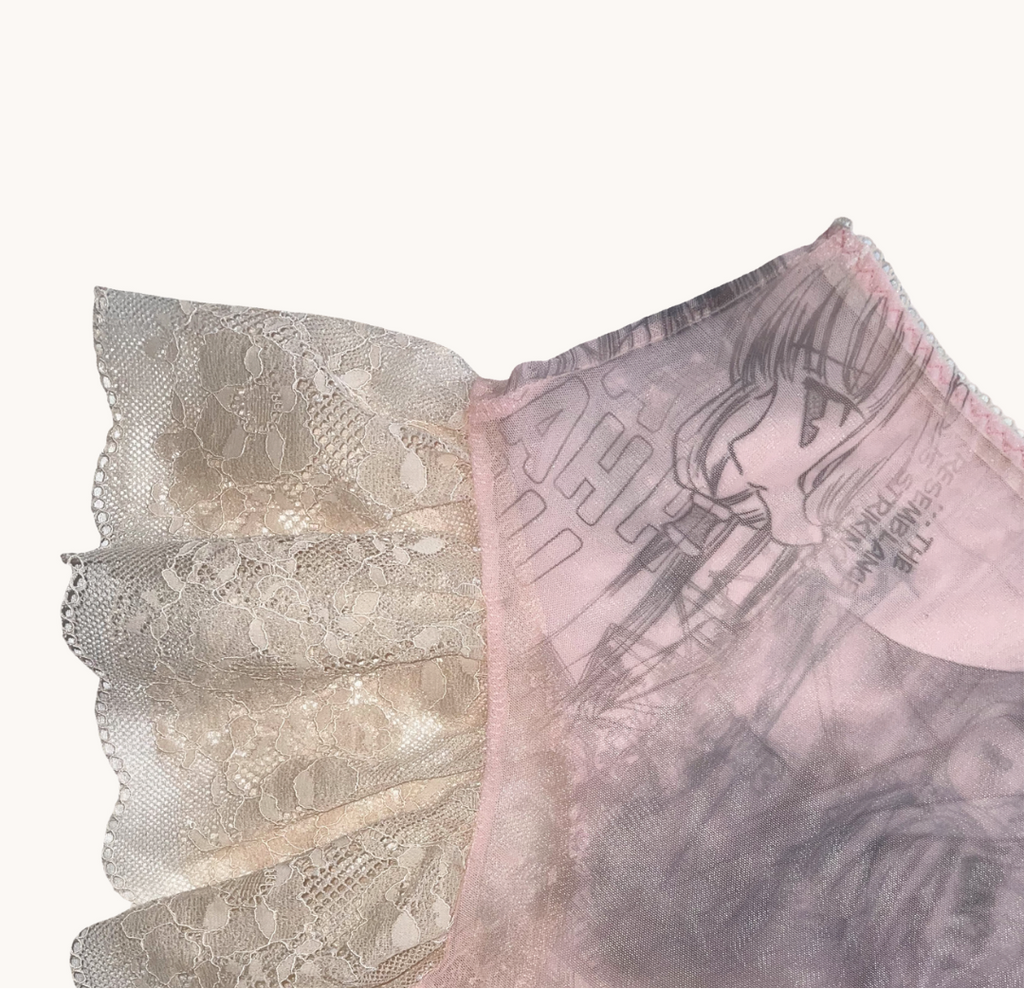 Chobits Garter Skirt - Rose/Lace