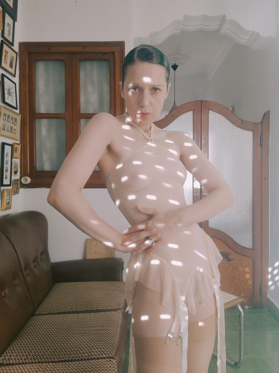 Girdle Dress - Sand