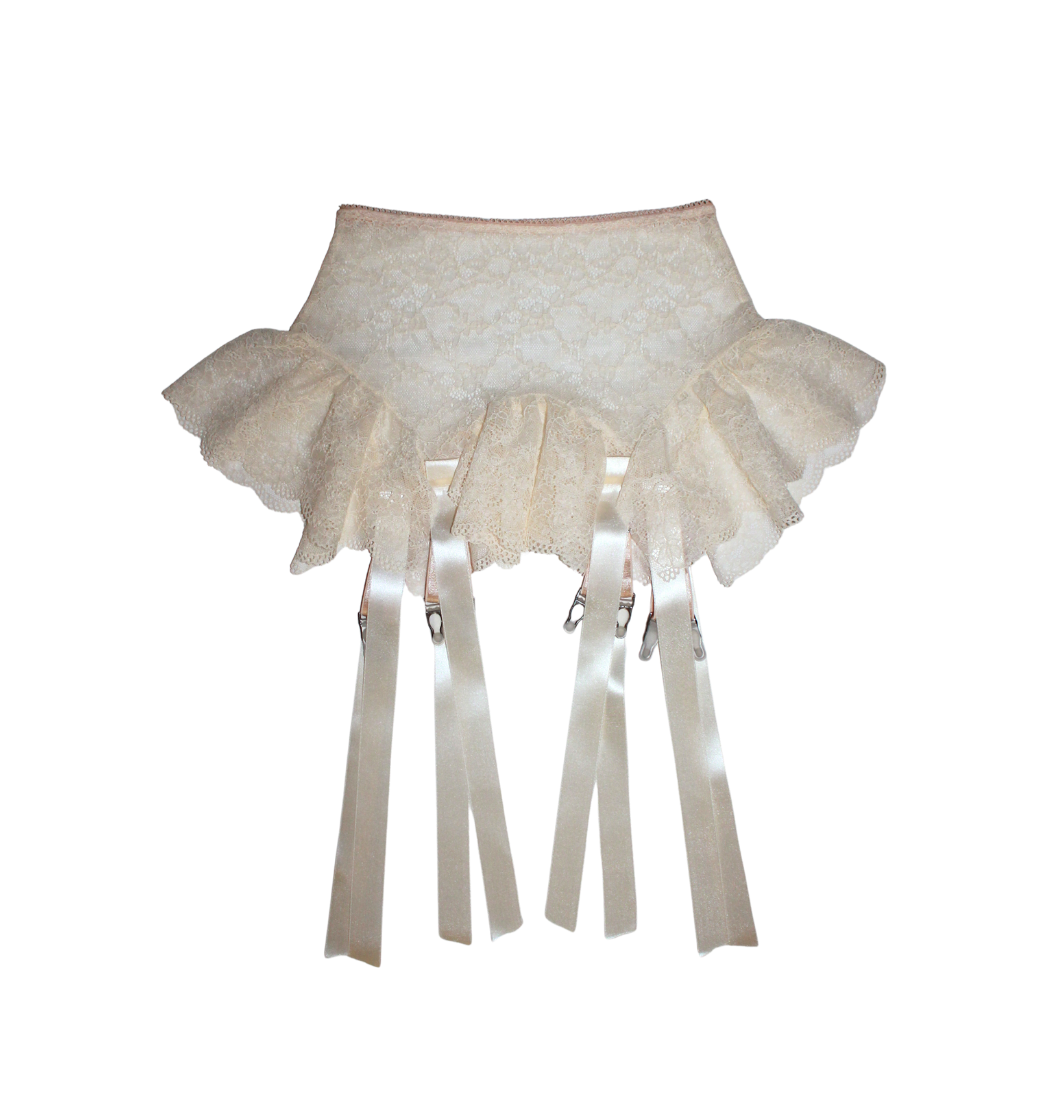 Lace Garter Skirt - Milky Way