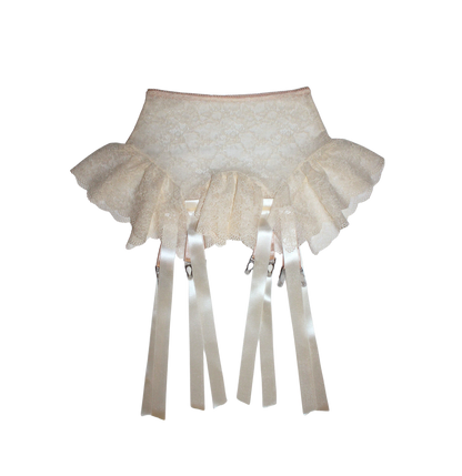 Lace Garter Skirt - Milky Way