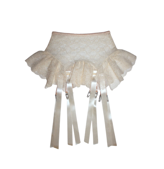Garter Skirt - Pearl Lace