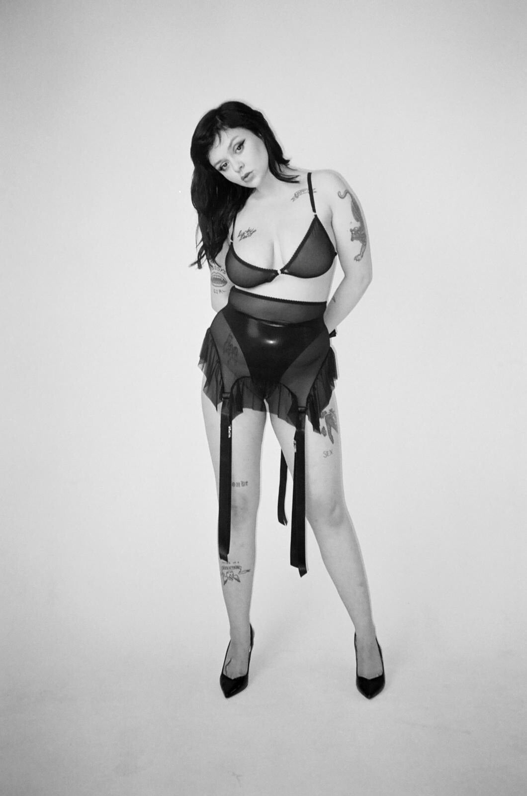 Garter Skirt - Black