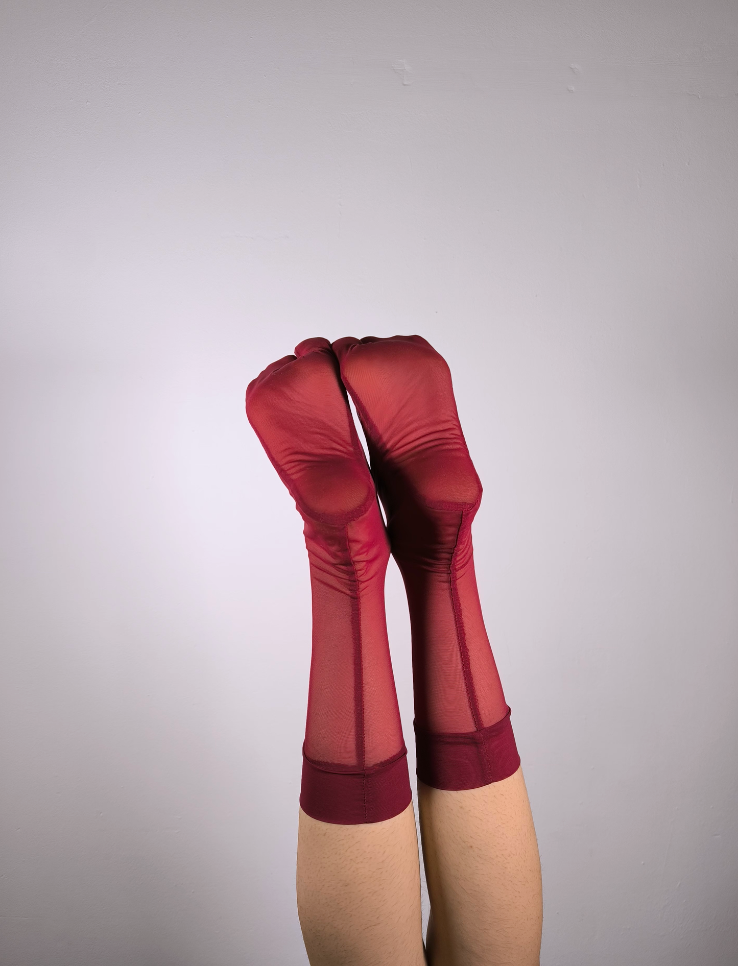 Mesh Tabi socks - Wine